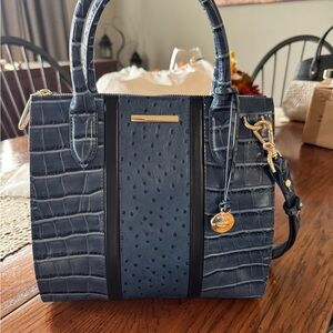 Brahmin Small Caroline in Retro Blue Skye